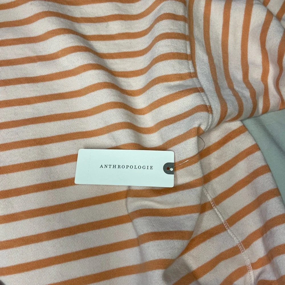 Anthologies Pilcro Size-L Orange and Purple Striped Top - Picture 4 of 5